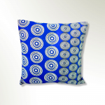 Coussin en satin - wax Florale 2